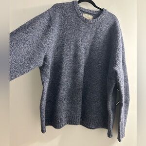Duluth trading co 100% shetland wool knit fisherman’s sweater